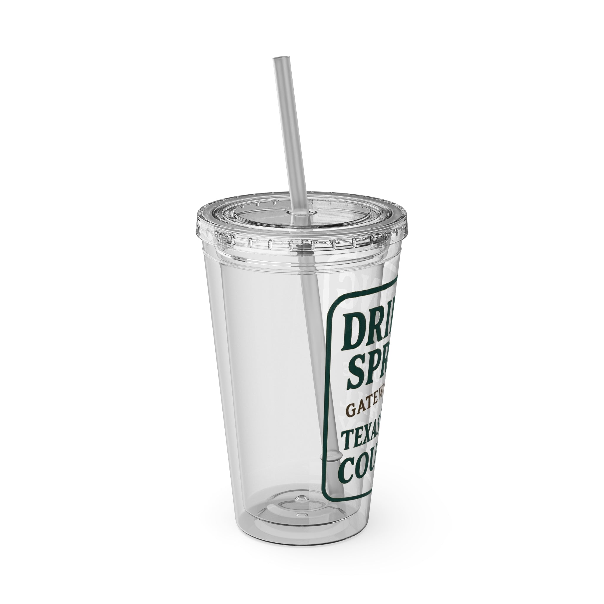Gateway to Hill Country Sunsplash Tumbler with Straw, 16oz - Perfect for Walks, Workouts, Gifts & School, Customizable Design for Everyone