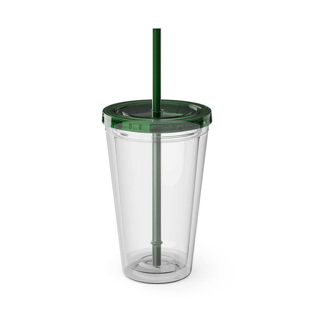 Hill Country Sunsplash Tumbler with Straw, 16oz - Perfect for Walks, Workouts, Gifts & School, Customizable Design for Everyone
