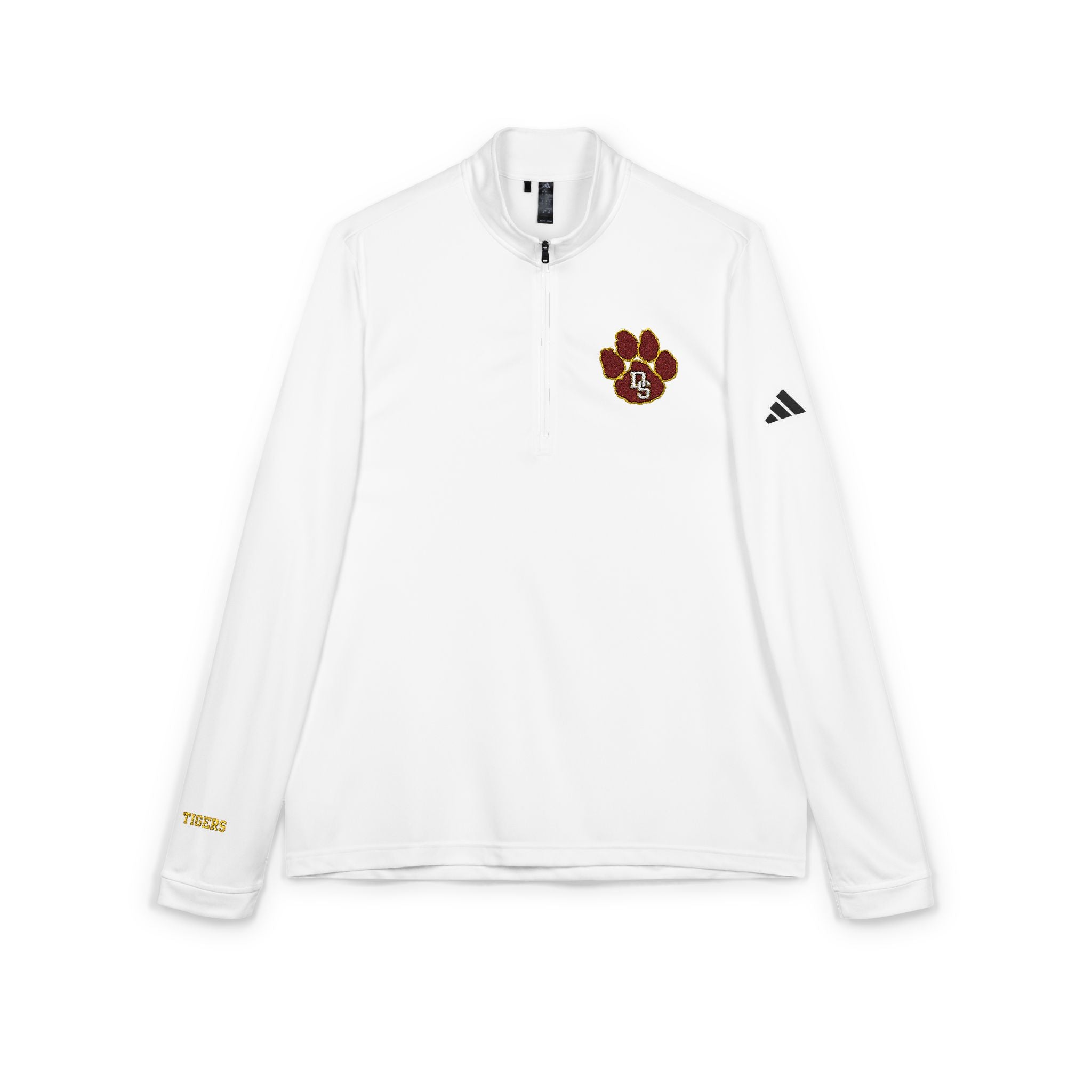 adidas® Quarter-Zip Pullover - Dripping Springs Tiger logo, Sportswear - 4 color options
