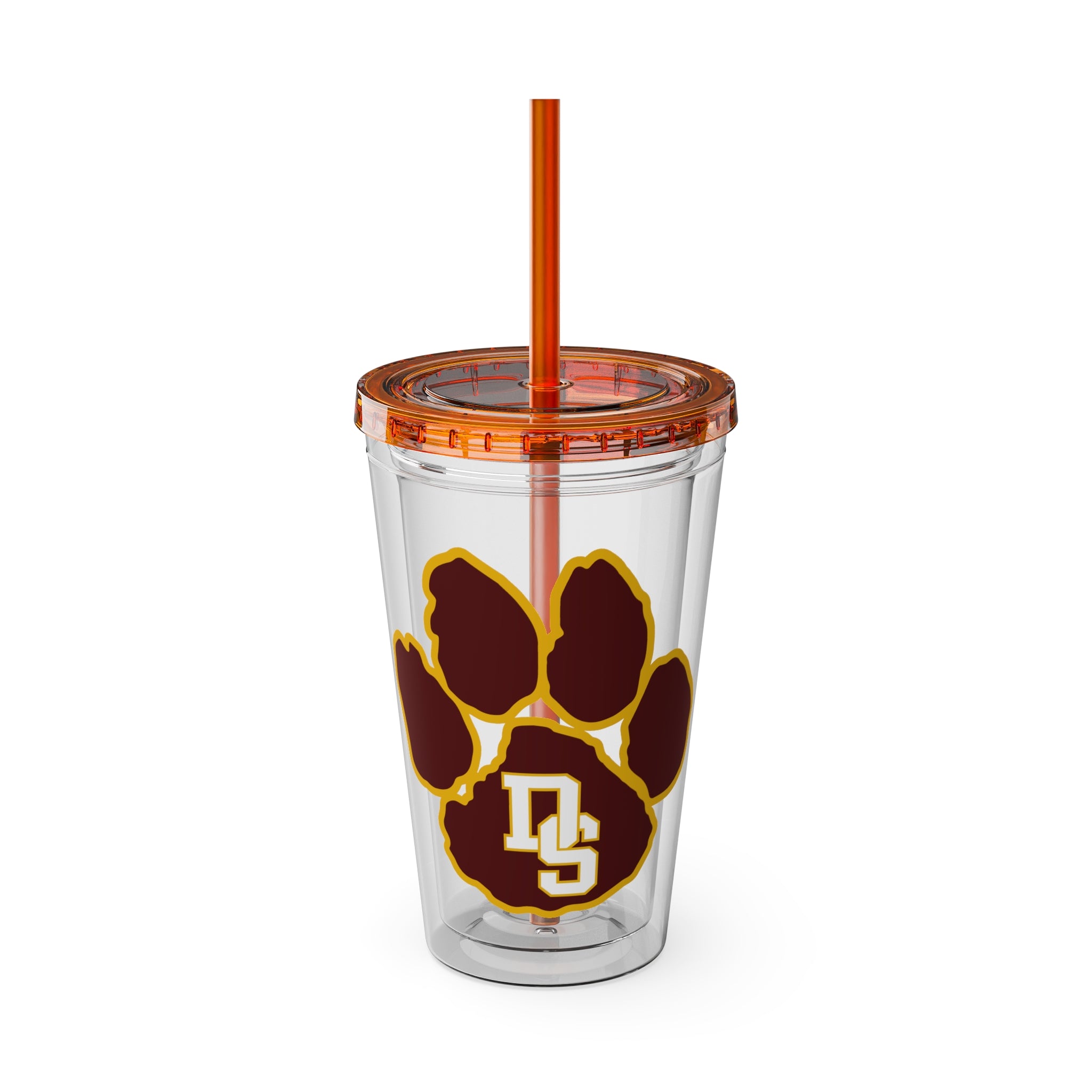 Sunsplash Tumbler with Straw, 16oz - Perfect for Walks, Workouts, Gifts & School, Customizable Design for Everyone