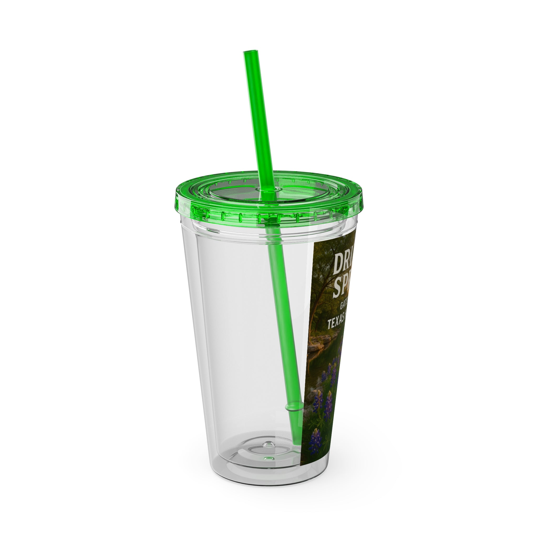 Hill Country Sunsplash Tumbler with Straw, 16oz - Perfect for Walks, Workouts, Gifts & School, Customizable Design for Everyone