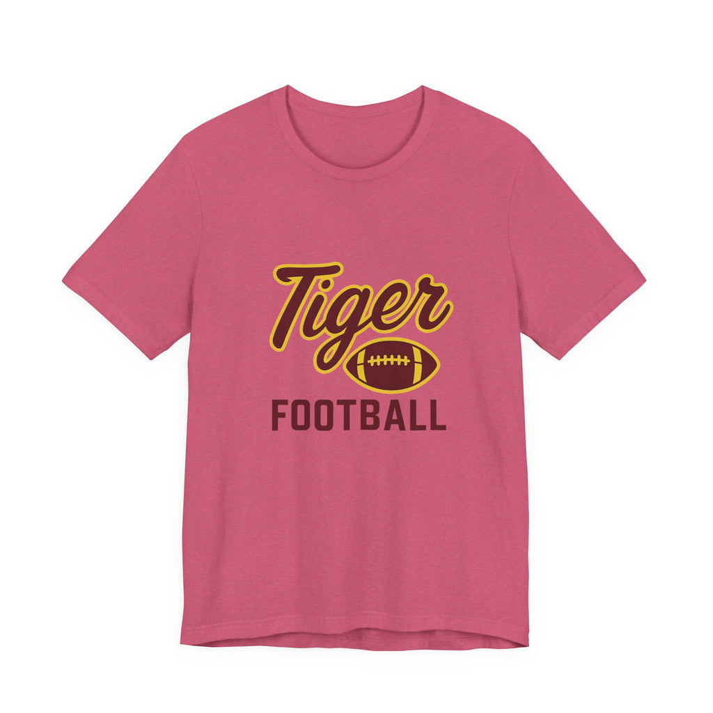 "UNFINISHED BUSINESS TIGER FOOTBALL"  Unisex Jersey Short Sleeve Tee ( 7 color options available)