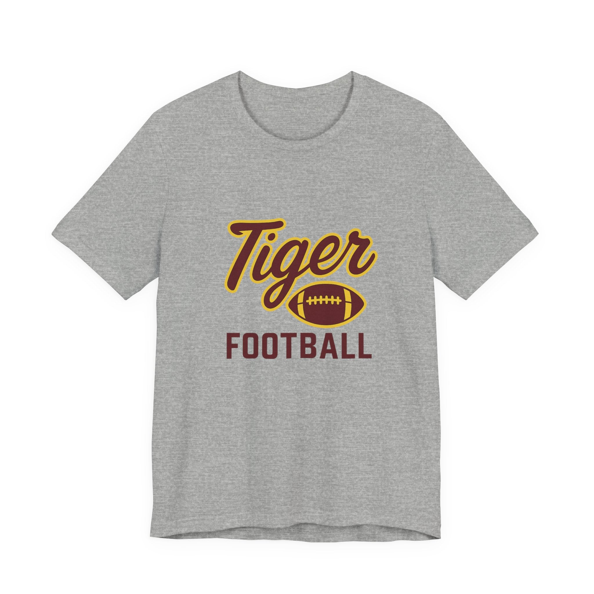 "UNFINISHED BUSINESS TIGER FOOTBALL"  Unisex Jersey Short Sleeve Tee ( 7 color options available)