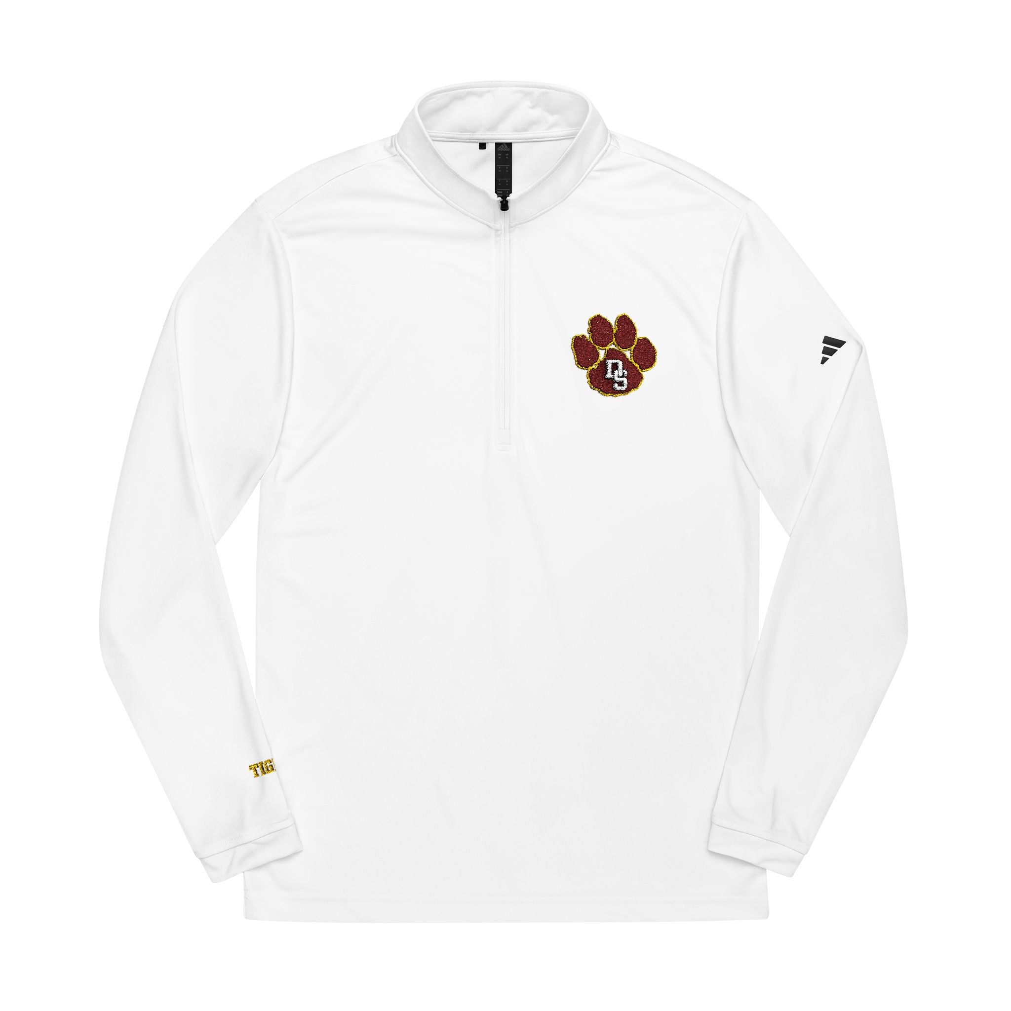 adidas® Quarter-Zip Pullover - Dripping Springs Tiger logo, Sportswear - 4 color options