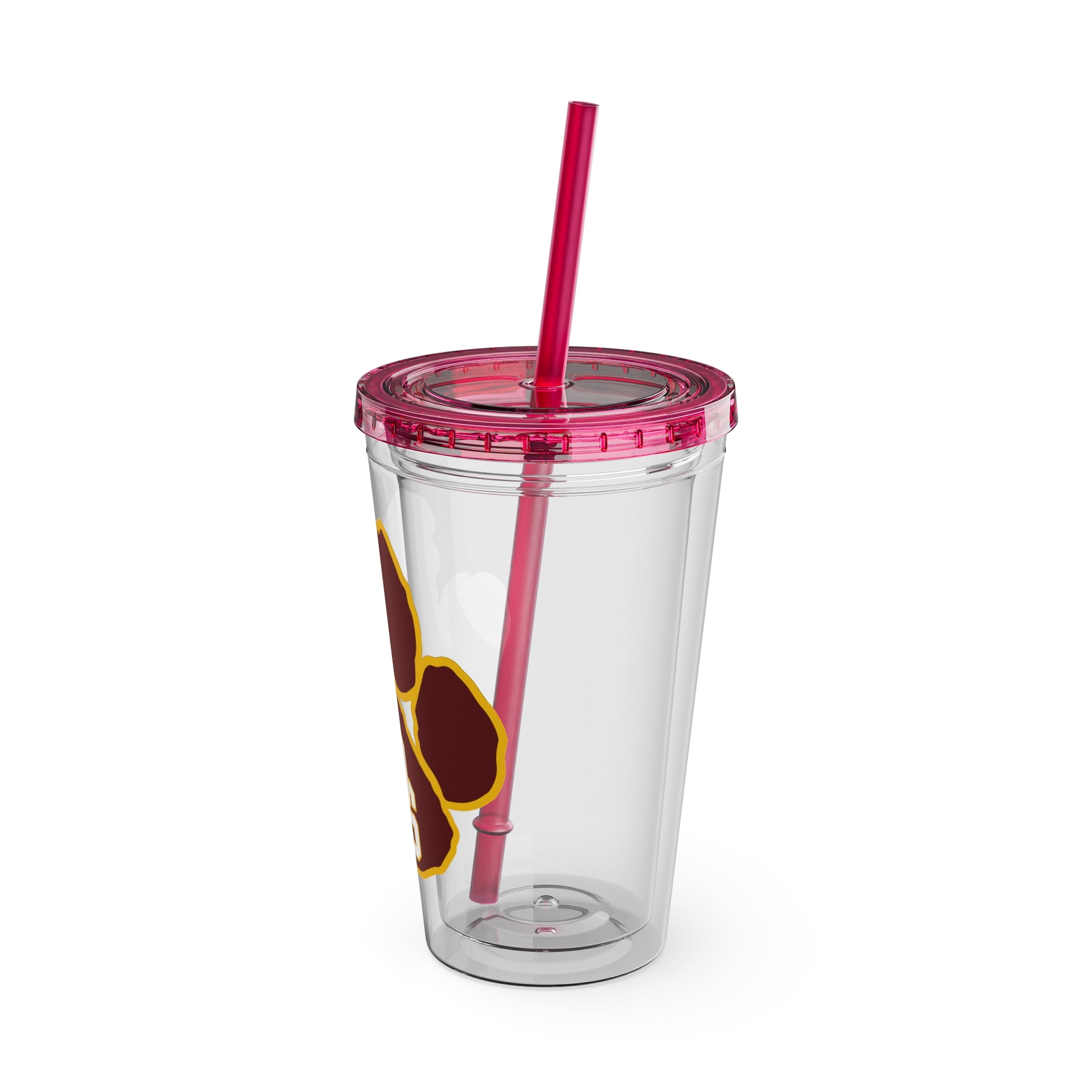 Sunsplash Tumbler with Straw, 16oz - Perfect for Walks, Workouts, Gifts & School, Customizable Design for Everyone