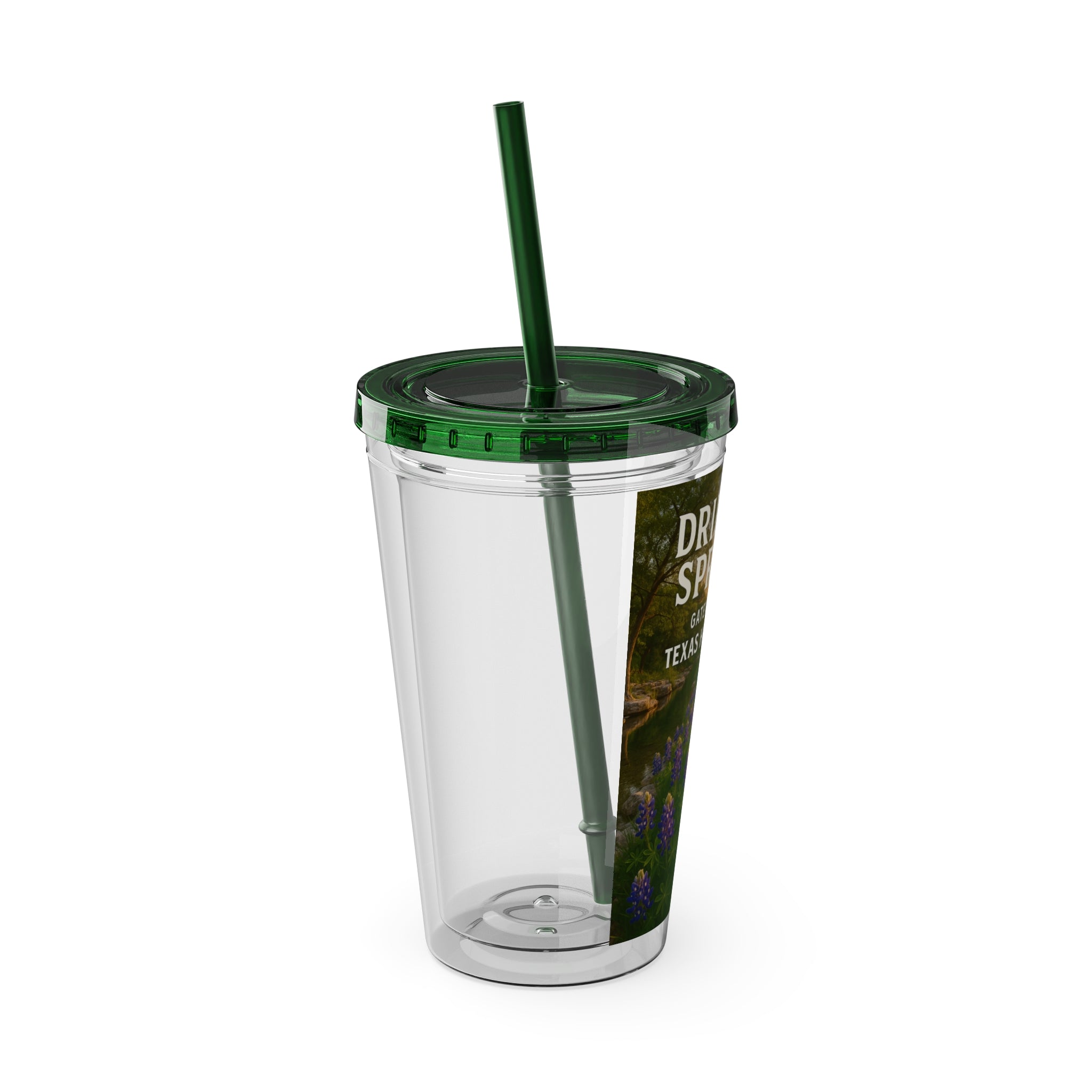 Hill Country Sunsplash Tumbler with Straw, 16oz - Perfect for Walks, Workouts, Gifts & School, Customizable Design for Everyone