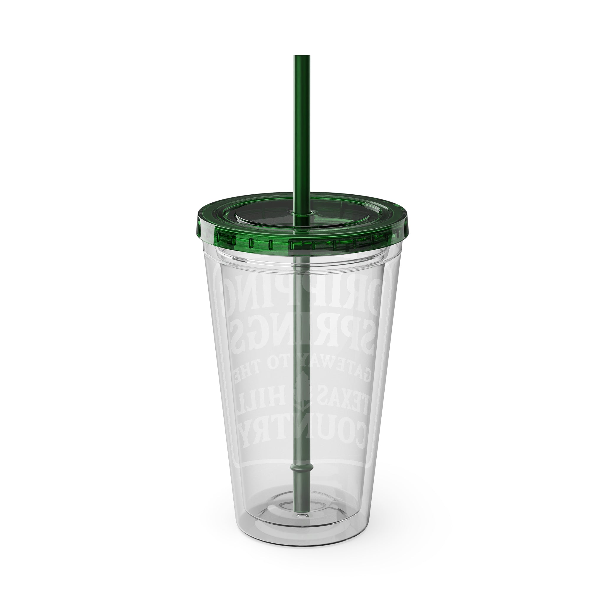 Gateway to Hill Country Sunsplash Tumbler with Straw, 16oz - Perfect for Walks, Workouts, Gifts & School, Customizable Design for Everyone