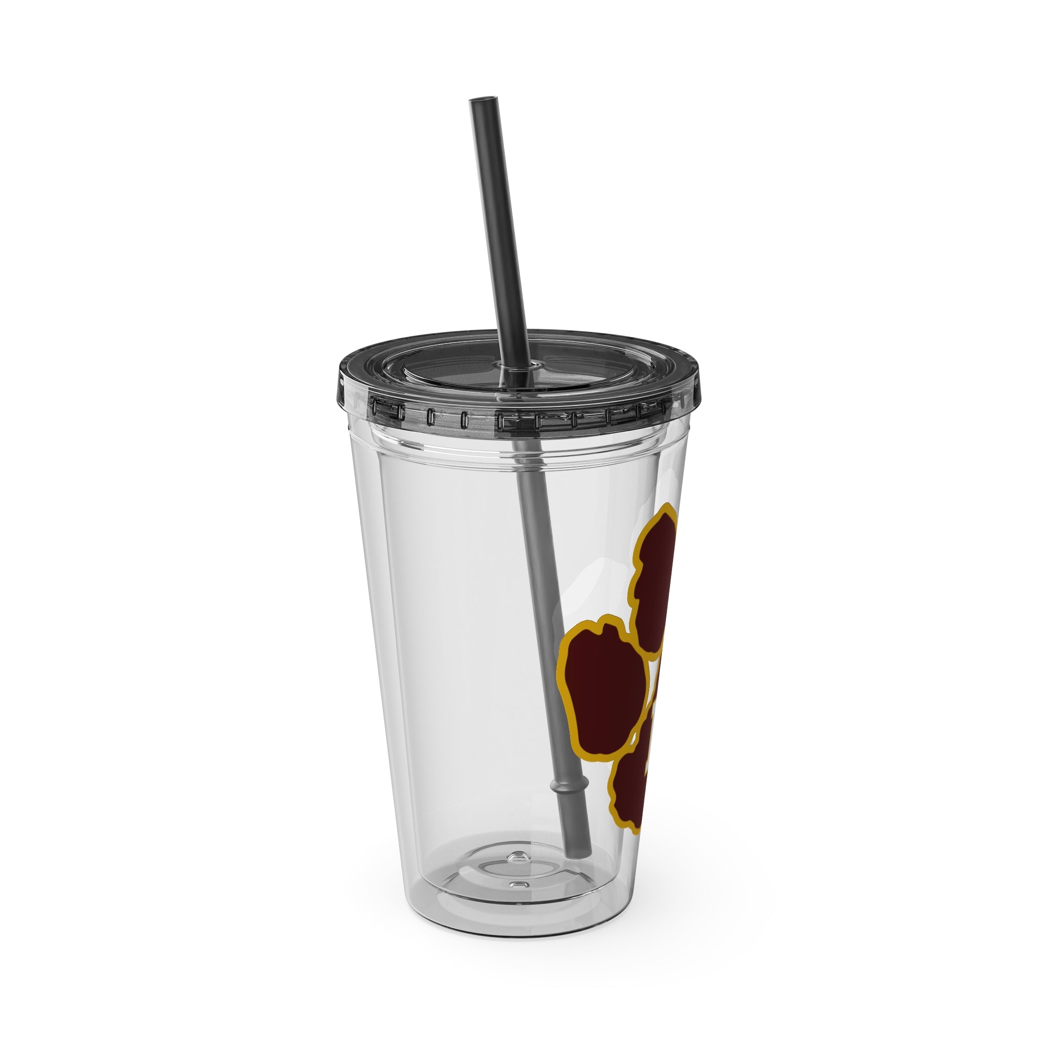 Sunsplash Tumbler with Straw, 16oz - Perfect for Walks, Workouts, Gifts & School, Customizable Design for Everyone