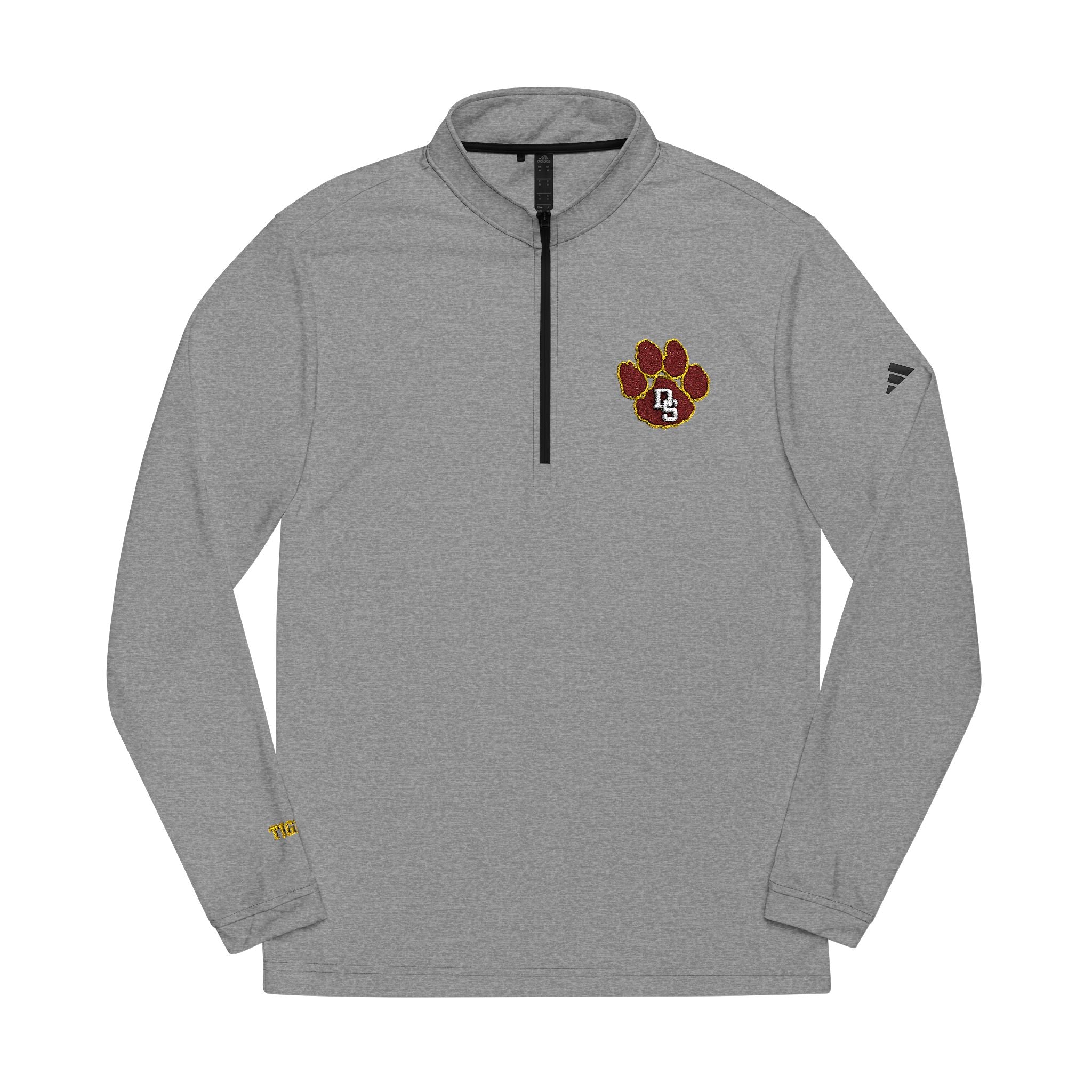 adidas® Quarter-Zip Pullover - Dripping Springs Tiger logo, Sportswear - 4 color options