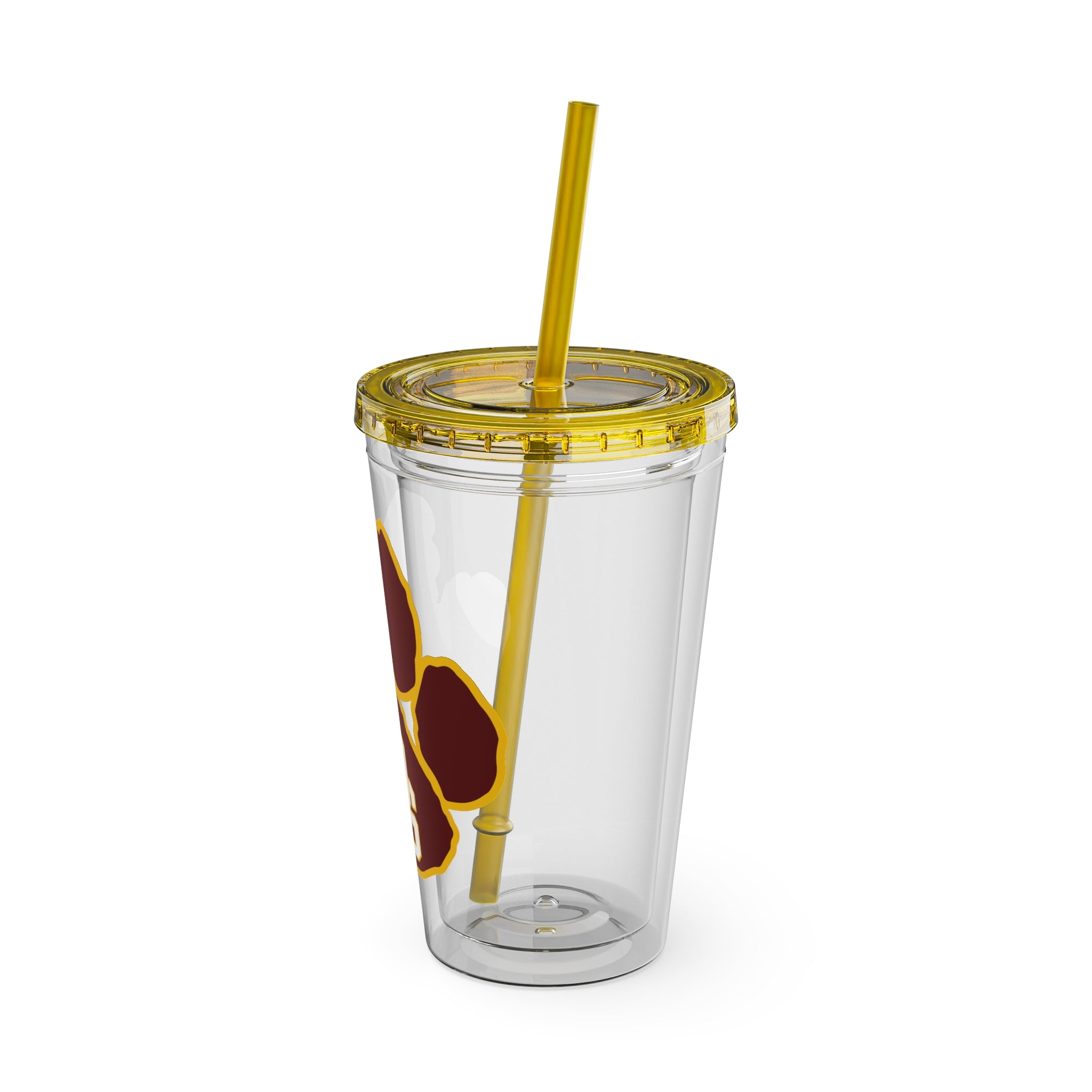 Sunsplash Tumbler with Straw, 16oz - Perfect for Walks, Workouts, Gifts & School, Customizable Design for Everyone