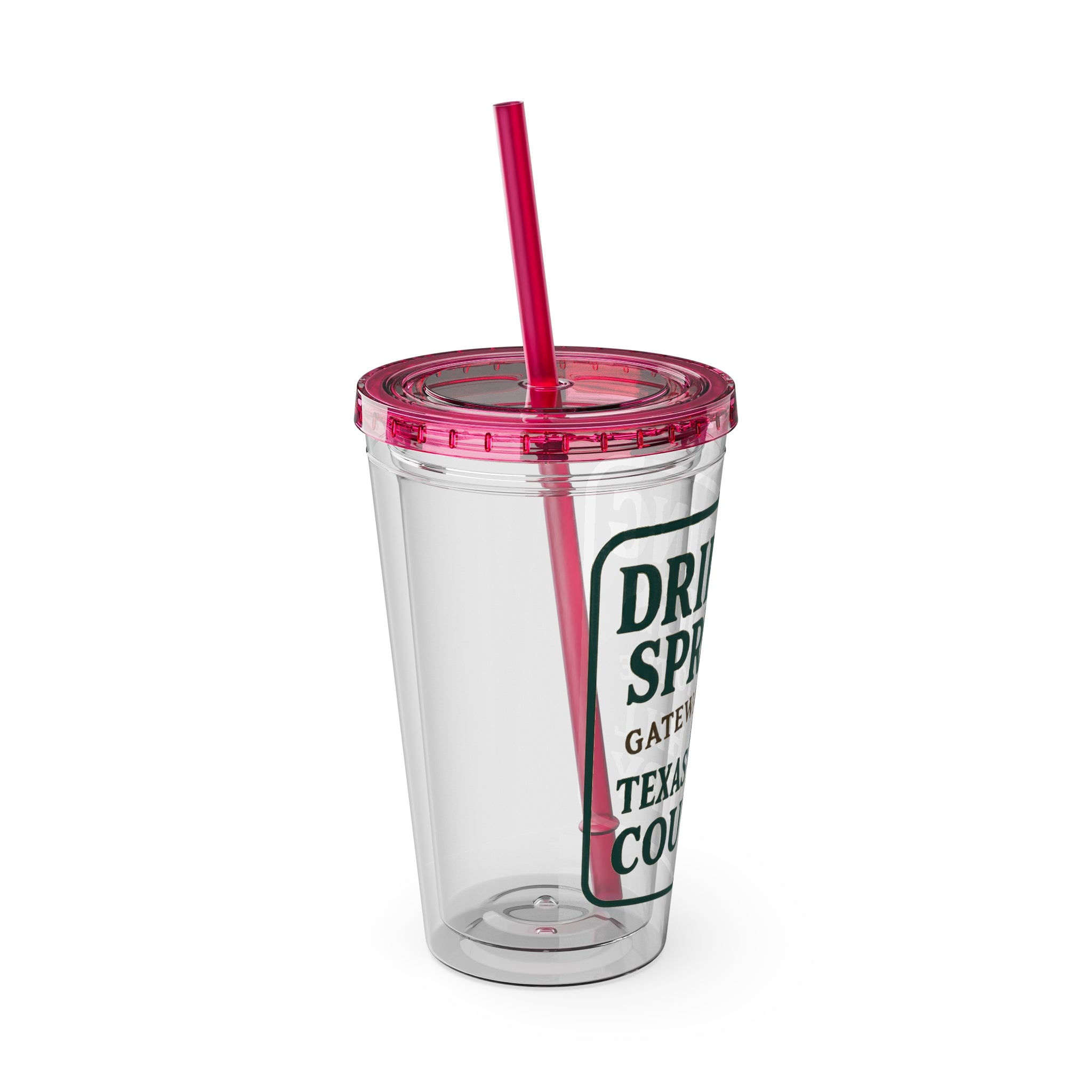 Gateway to Hill Country Sunsplash Tumbler with Straw, 16oz - Perfect for Walks, Workouts, Gifts & School, Customizable Design for Everyone
