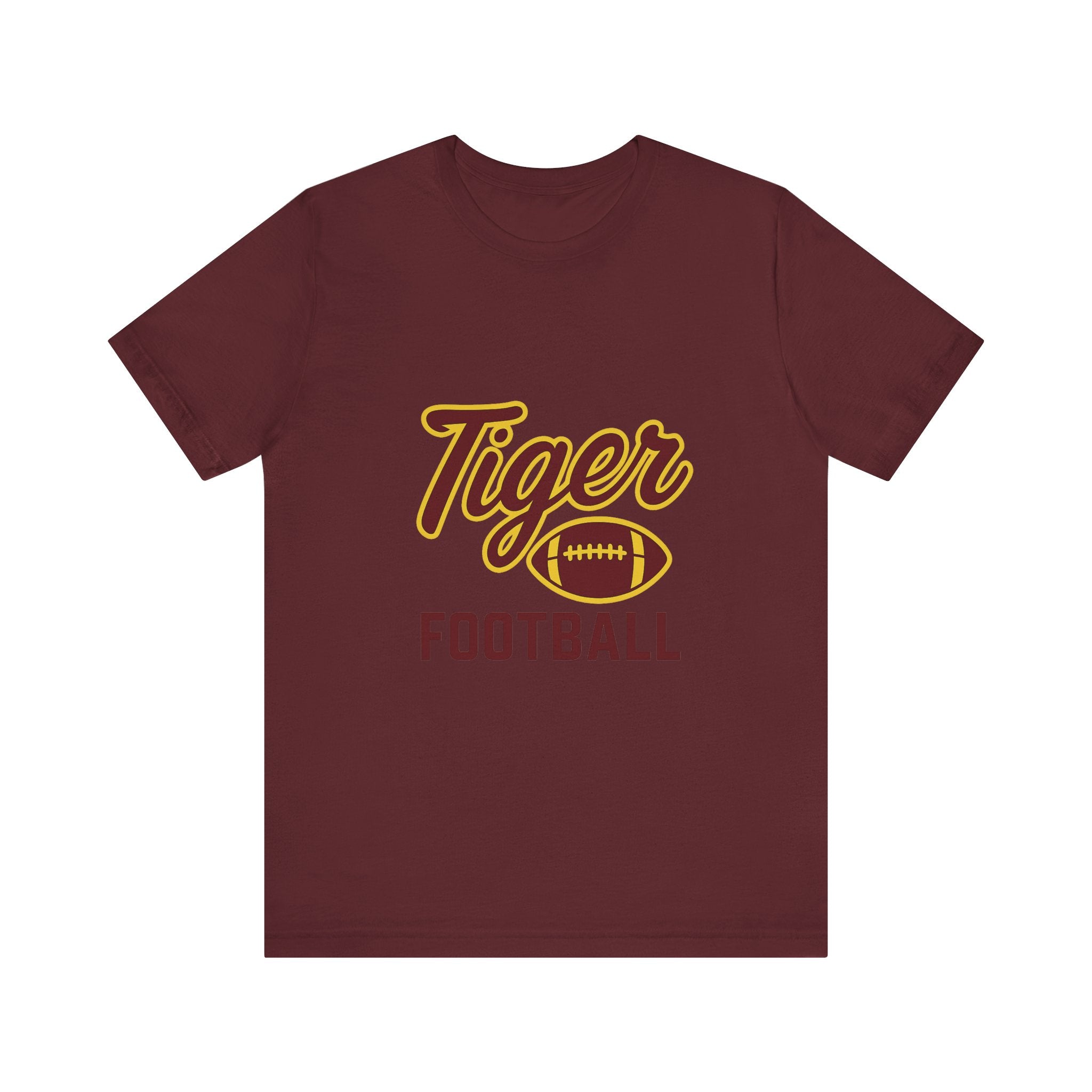 "TIGER FOOTBALL" Unisex Jersey Short Sleeve Tee- 7 color options
