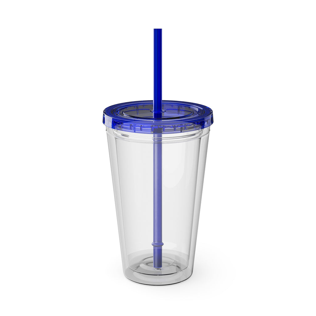 Hill Country Sunsplash Tumbler with Straw, 16oz - Perfect for Walks, Workouts, Gifts & School, Customizable Design for Everyone