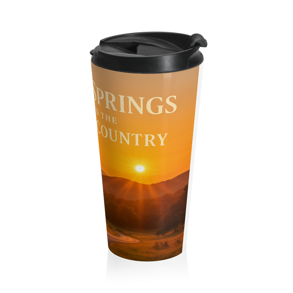 Sunset Ridge Travel Mug — 'Gateway to the Ozarks Hill Country' Stainless Steel Tumbler