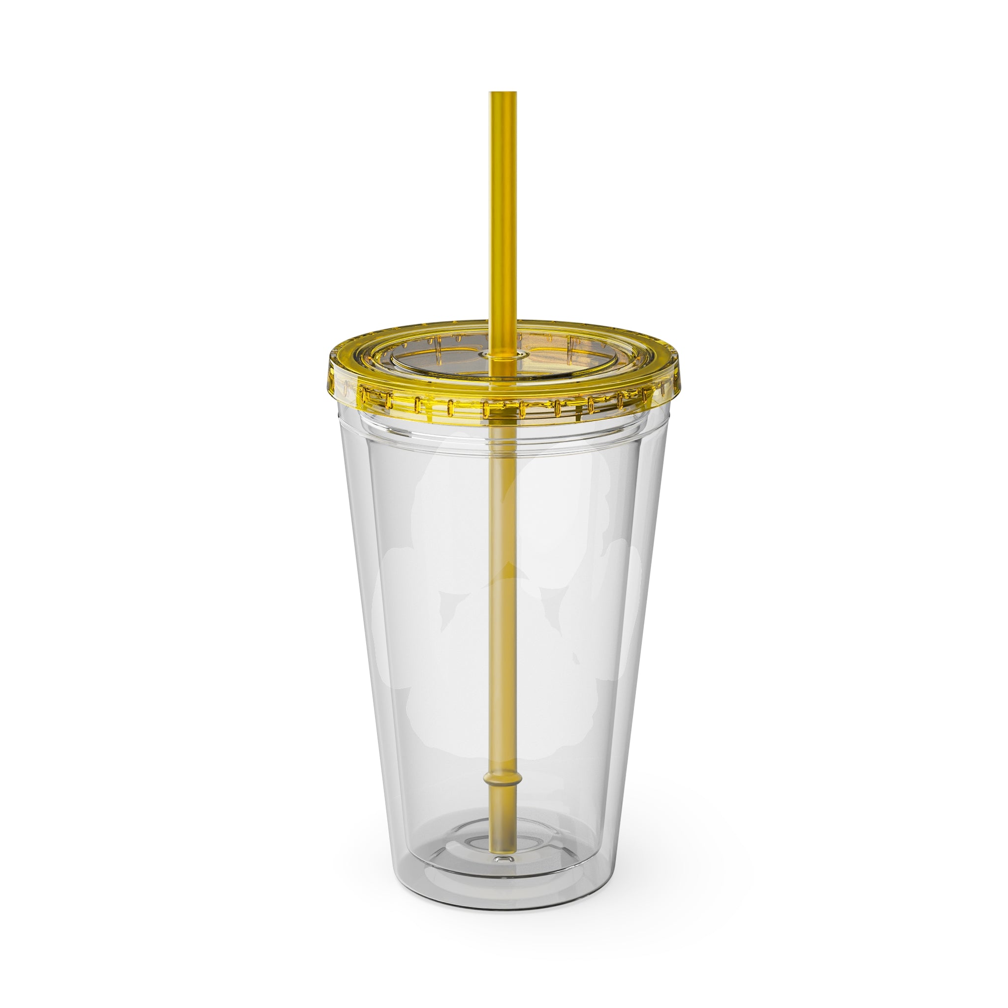 Sunsplash Tumbler with Straw, 16oz - Perfect for Walks, Workouts, Gifts & School, Customizable Design for Everyone