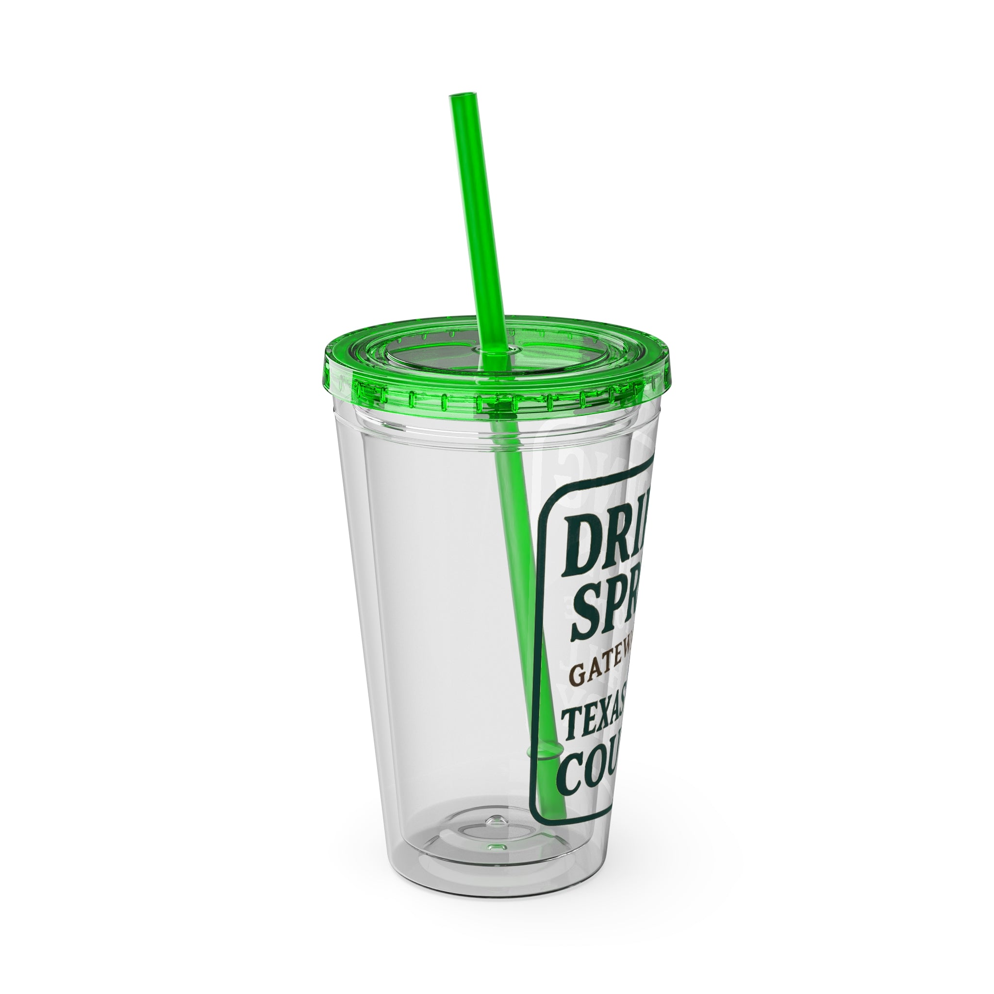Gateway to Hill Country Sunsplash Tumbler with Straw, 16oz - Perfect for Walks, Workouts, Gifts & School, Customizable Design for Everyone