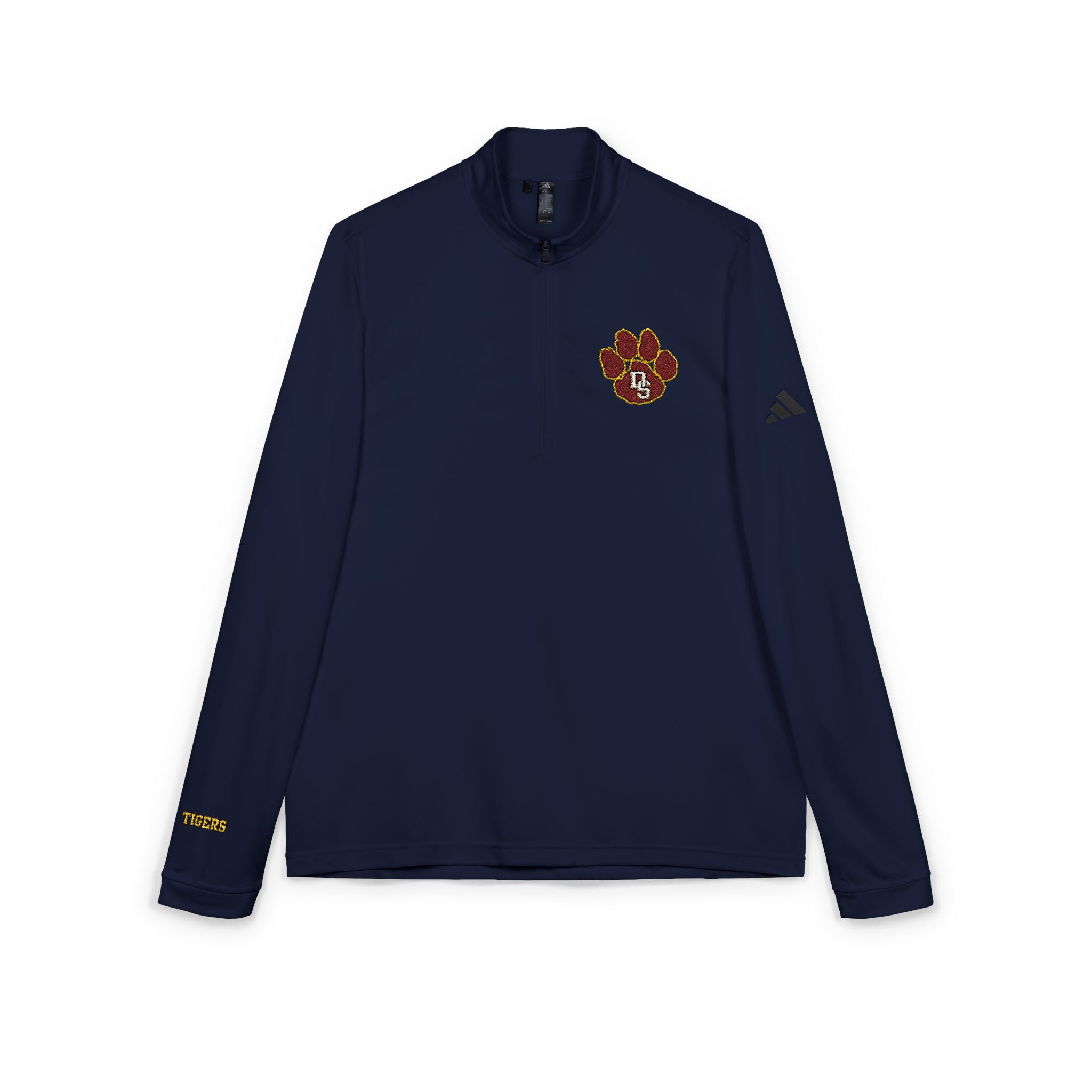adidas® Quarter-Zip Pullover - Dripping Springs Tiger logo, Sportswear - 4 color options