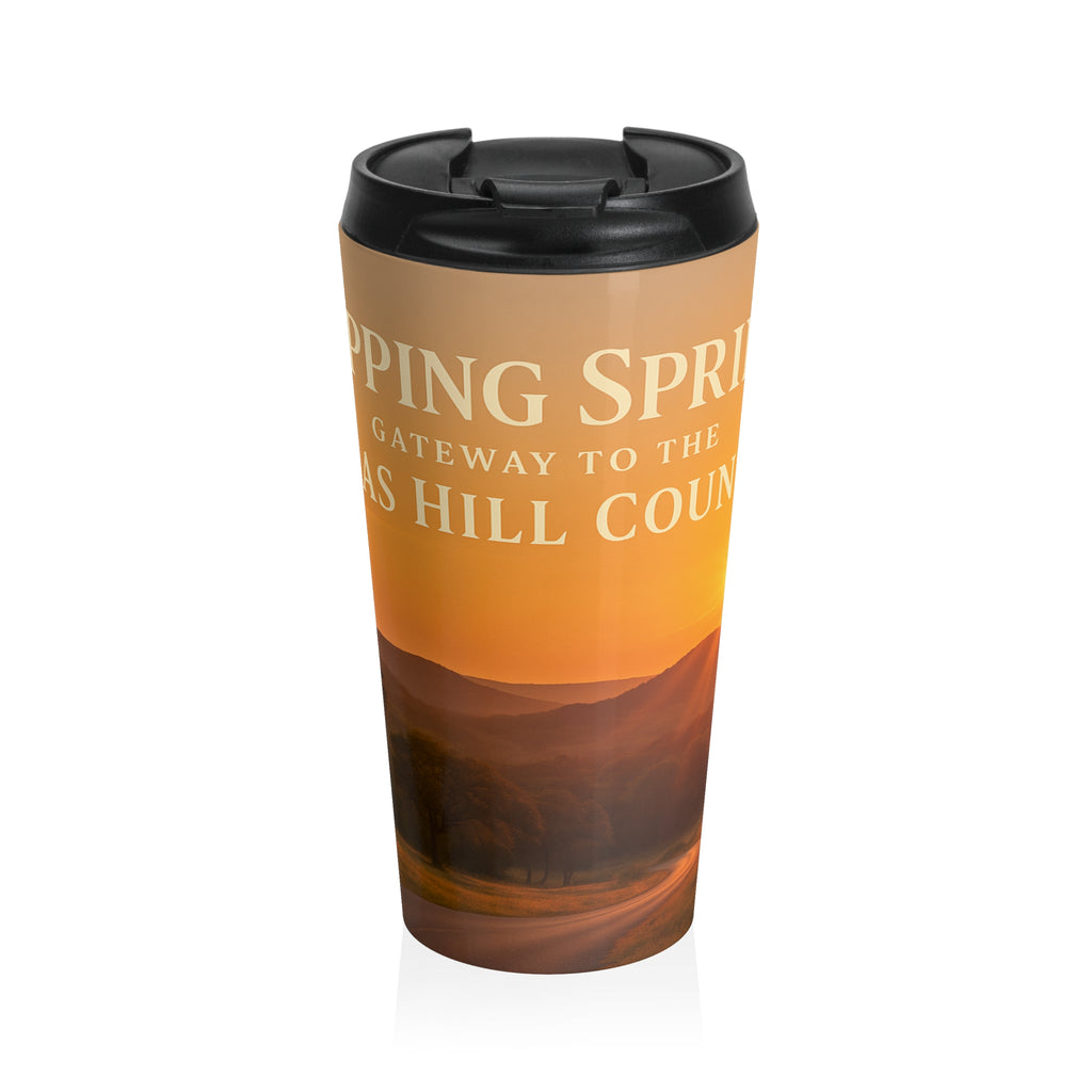 Sunset Ridge Travel Mug — 'Gateway to the Ozarks Hill Country' Stainless Steel Tumbler