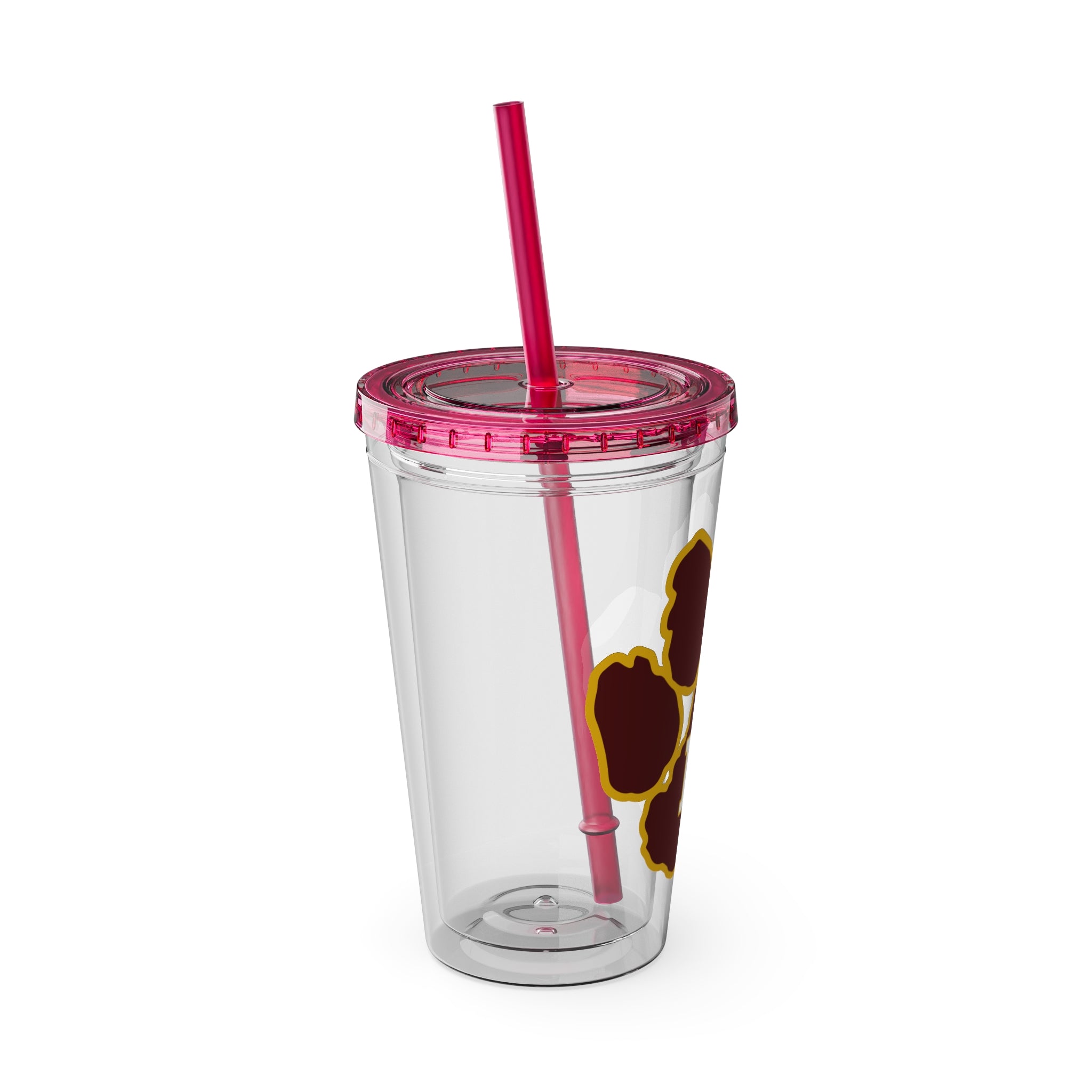 Sunsplash Tumbler with Straw, 16oz - Perfect for Walks, Workouts, Gifts & School, Customizable Design for Everyone