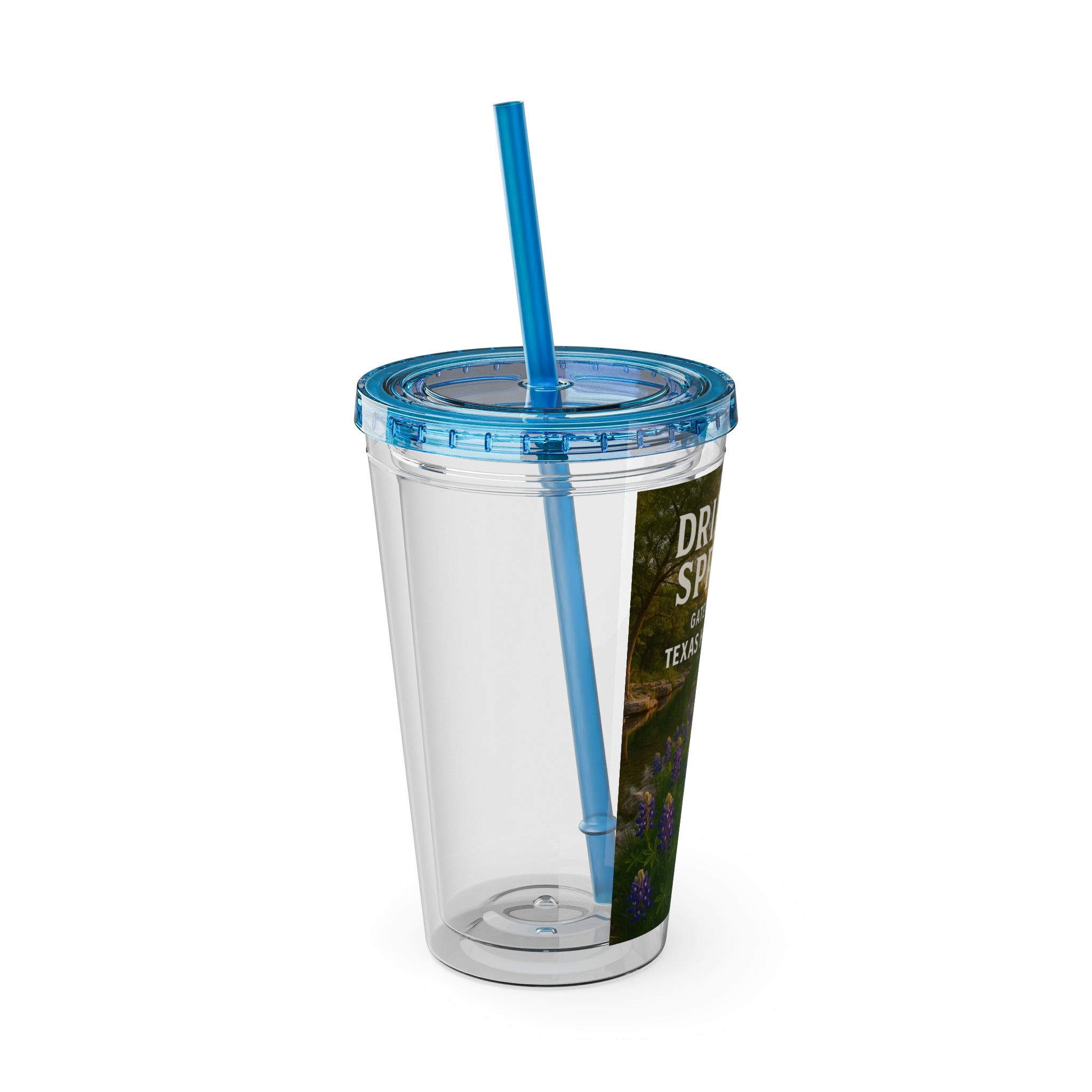 Hill Country Sunsplash Tumbler with Straw, 16oz - Perfect for Walks, Workouts, Gifts & School, Customizable Design for Everyone