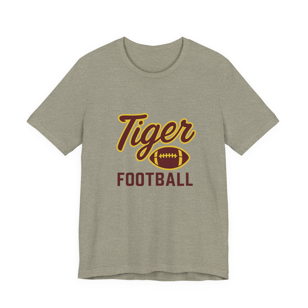 "UNFINISHED BUSINESS TIGER FOOTBALL"  Unisex Jersey Short Sleeve Tee ( 7 color options available)
