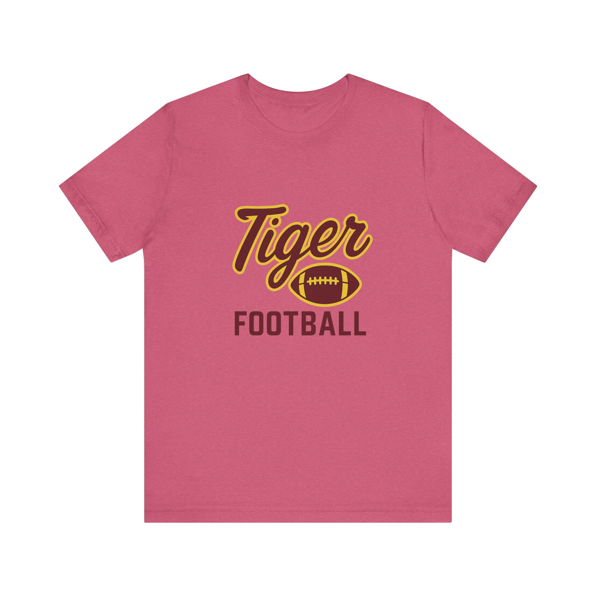 "UNFINISHED BUSINESS TIGER FOOTBALL"  Unisex Jersey Short Sleeve Tee ( 7 color options available)