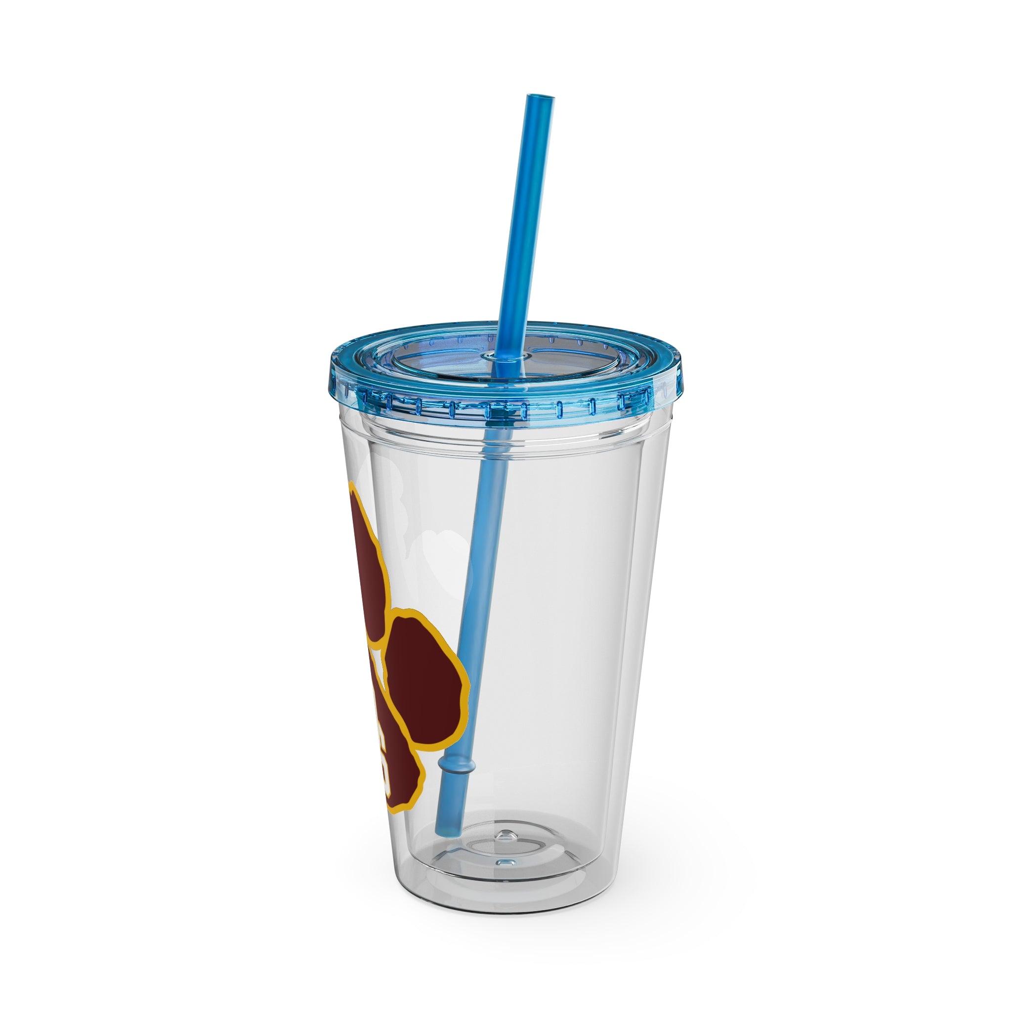 Sunsplash Tumbler with Straw, 16oz - Perfect for Walks, Workouts, Gifts & School, Customizable Design for Everyone