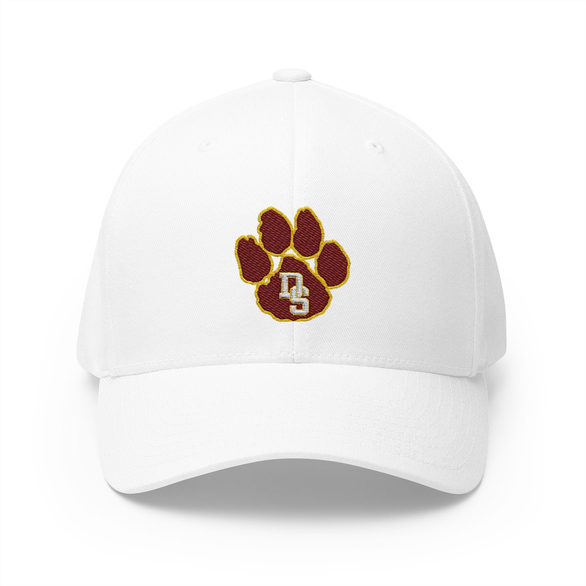 Embroidered Cap with Paw Print, Custom Sports Hat, Personalized Gift for Pet Lovers, Adjustable Baseball Cap, Team Spirit Accessory