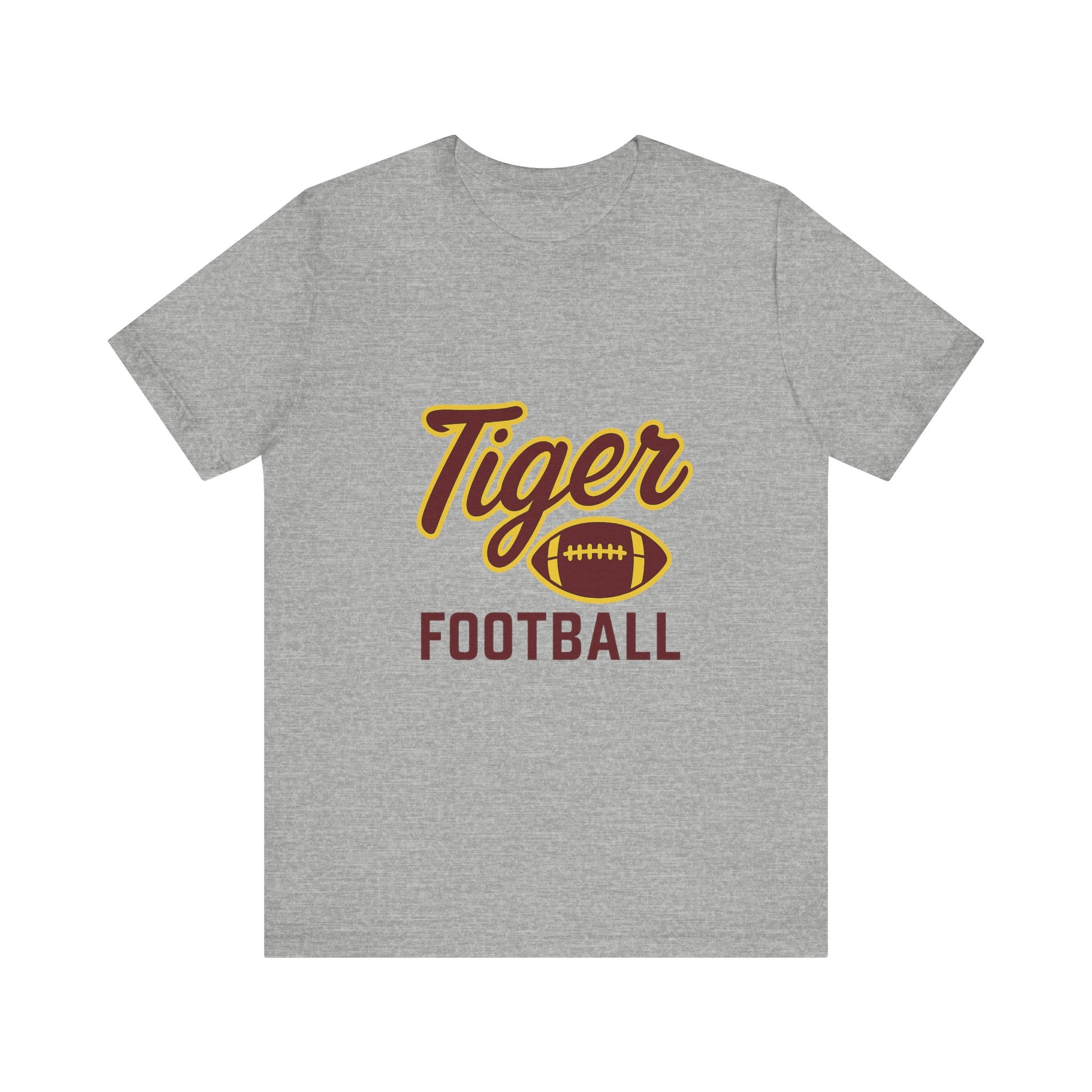 "TIGER FOOTBALL" Unisex Jersey Short Sleeve Tee- 7 color options