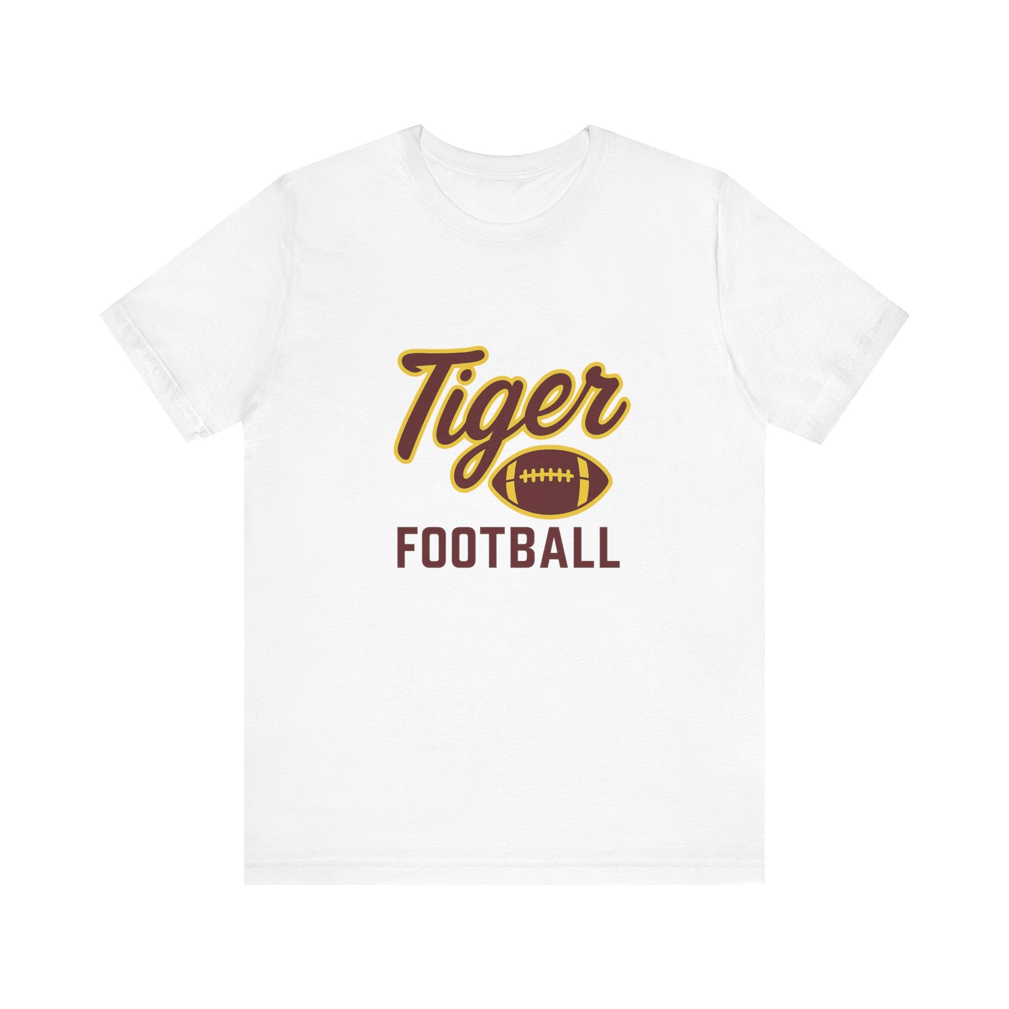 "UNFINISHED BUSINESS TIGER FOOTBALL"  Unisex Jersey Short Sleeve Tee ( 7 color options available)