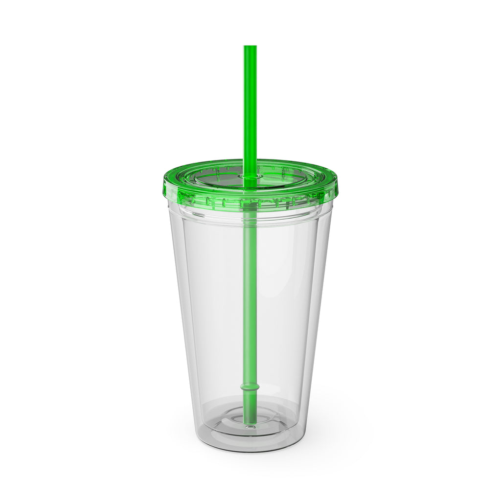 Hill Country Sunsplash Tumbler with Straw, 16oz - Perfect for Walks, Workouts, Gifts & School, Customizable Design for Everyone