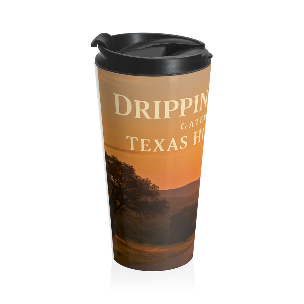 Sunset Ridge Travel Mug — 'Gateway to the Ozarks Hill Country' Stainless Steel Tumbler