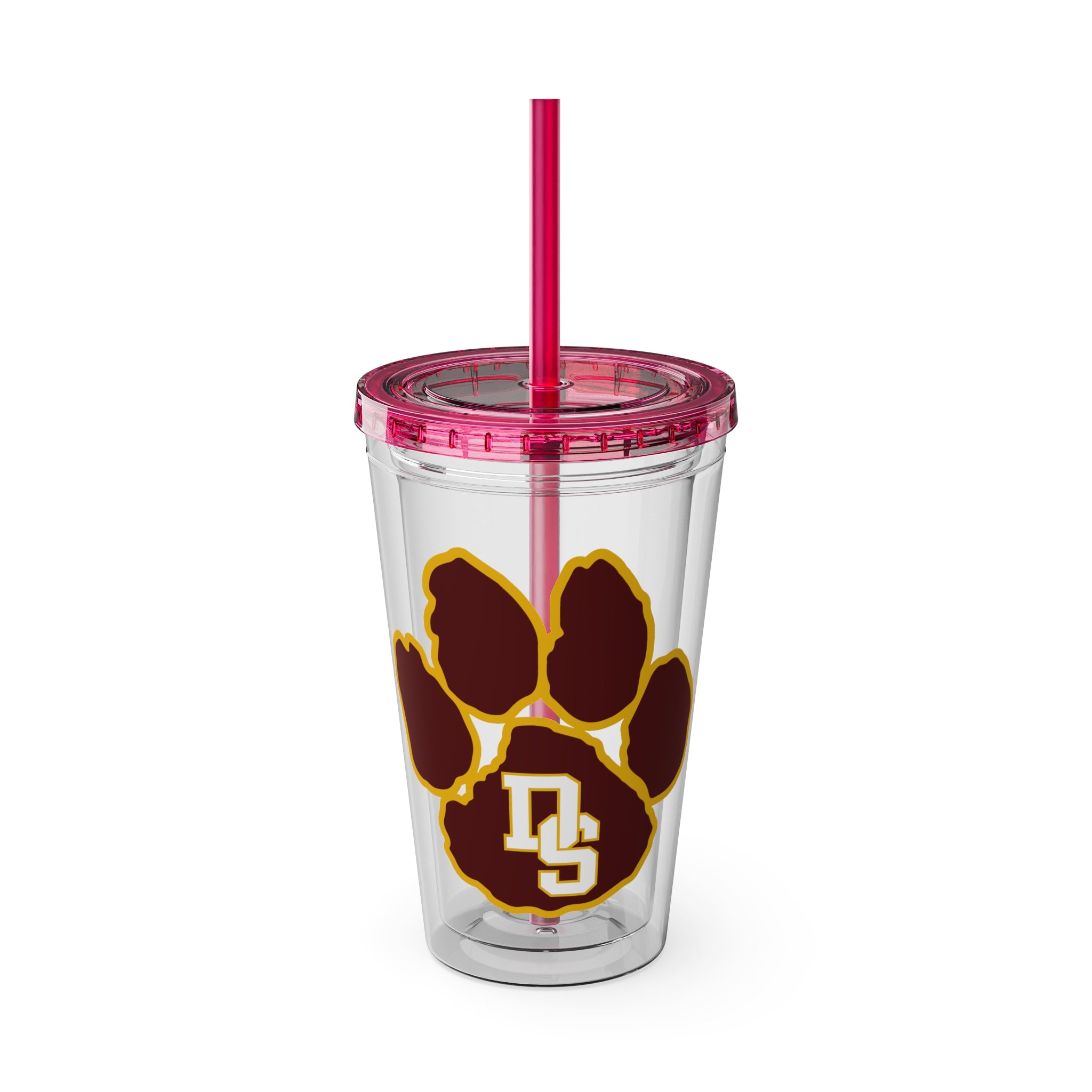 Sunsplash Tumbler with Straw, 16oz - Perfect for Walks, Workouts, Gifts & School, Customizable Design for Everyone