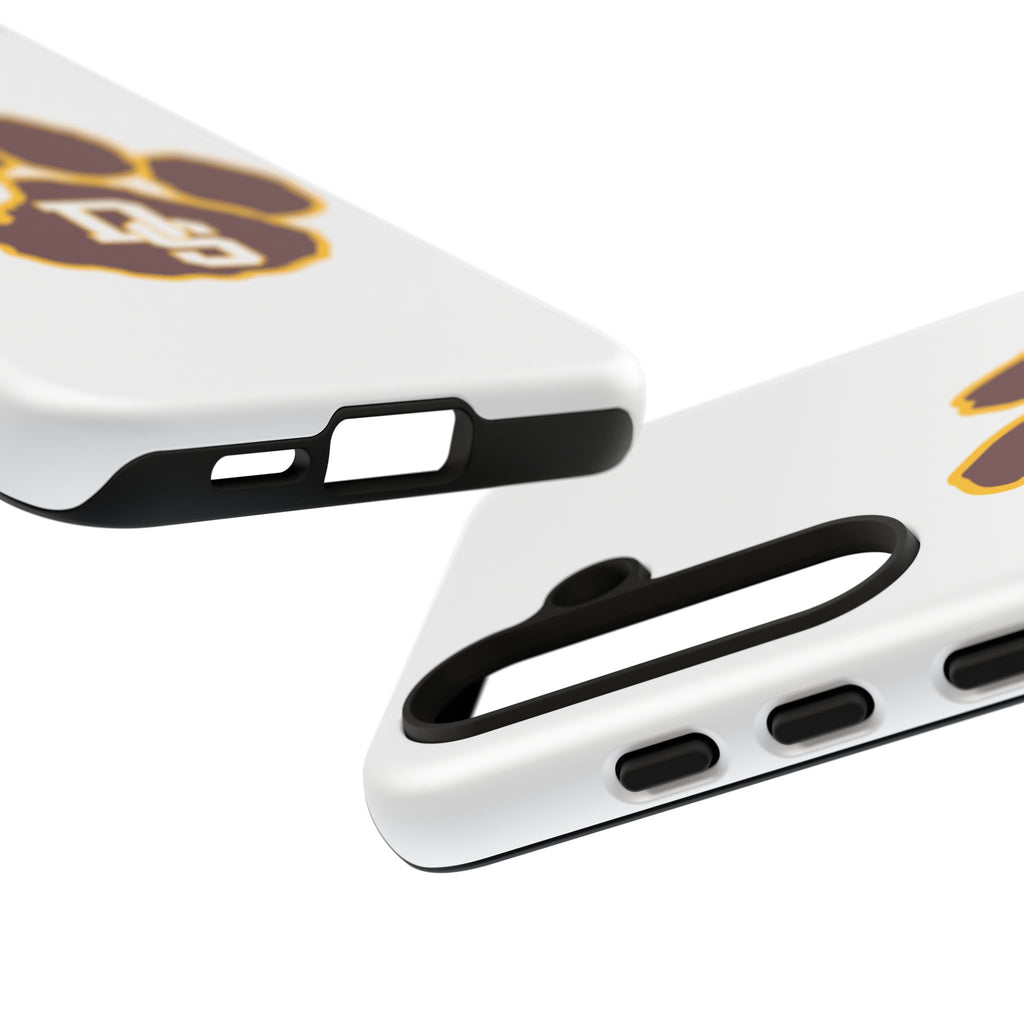 Phone Case — Maroon & Gold Paw Print with DS Monogram