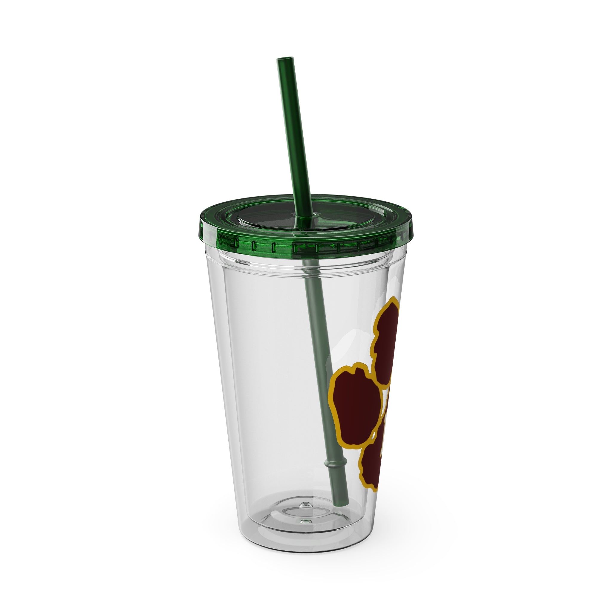 Sunsplash Tumbler with Straw, 16oz - Perfect for Walks, Workouts, Gifts & School, Customizable Design for Everyone