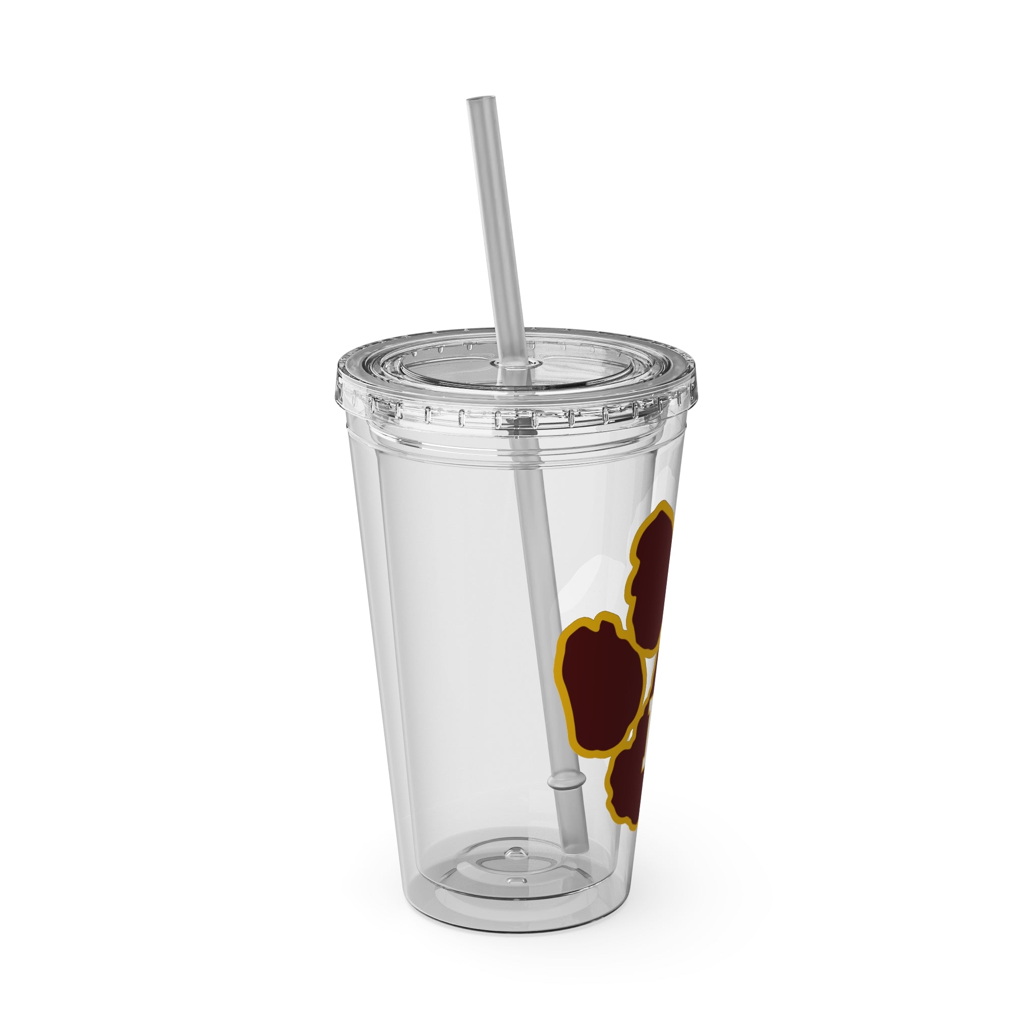 Sunsplash Tumbler with Straw, 16oz - Perfect for Walks, Workouts, Gifts & School, Customizable Design for Everyone