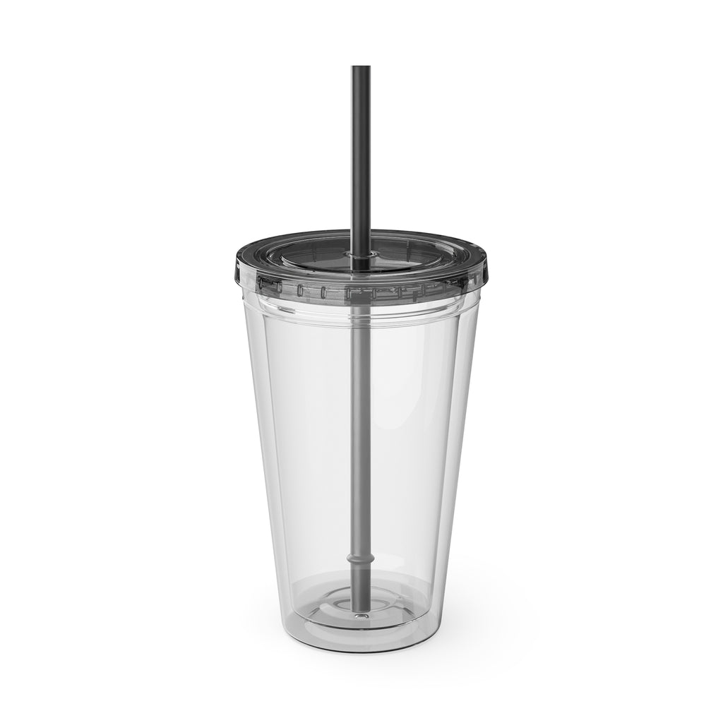 Hill Country Sunsplash Tumbler with Straw, 16oz - Perfect for Walks, Workouts, Gifts & School, Customizable Design for Everyone